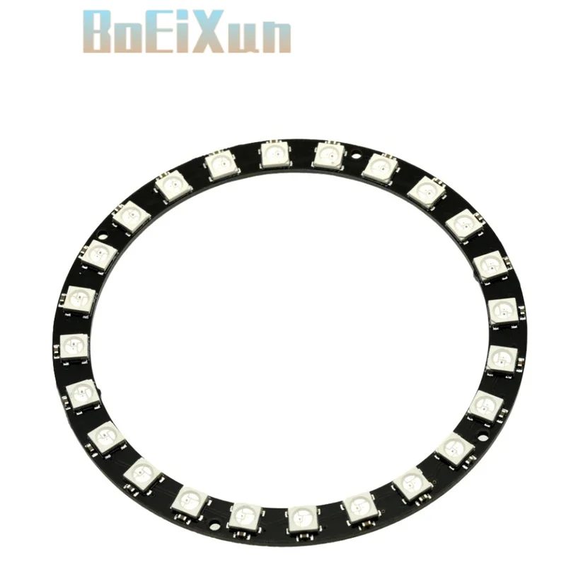 1-20PCS WS2812B 5050 RGB LED Ring Board 24-Bit Full Color 4-7V for Arduino for ESP32 NeoPixel
