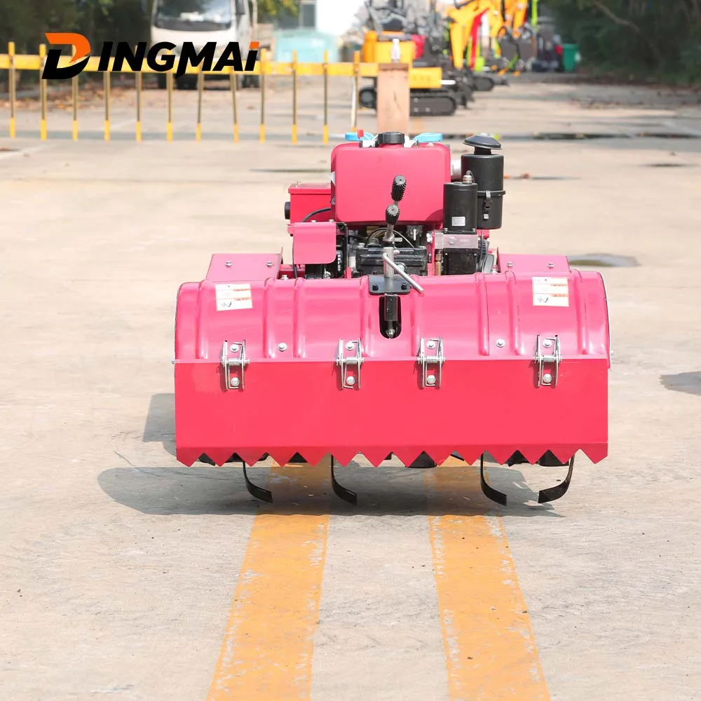 Soil Cultivator 150mm Track Width 170mm Clearance Customized For Shrubbery Green Area Soil Mixing Seedbed Preparation Work