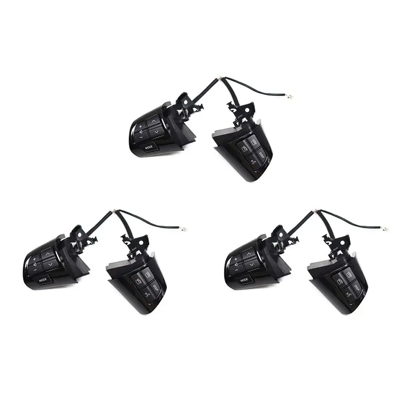 

Unique 6X Steering Wheel Audio Control Button Cruise Switch 84250-02230 For Toyota Corolla/ Wish / Altis 2010-2013 Bright Black