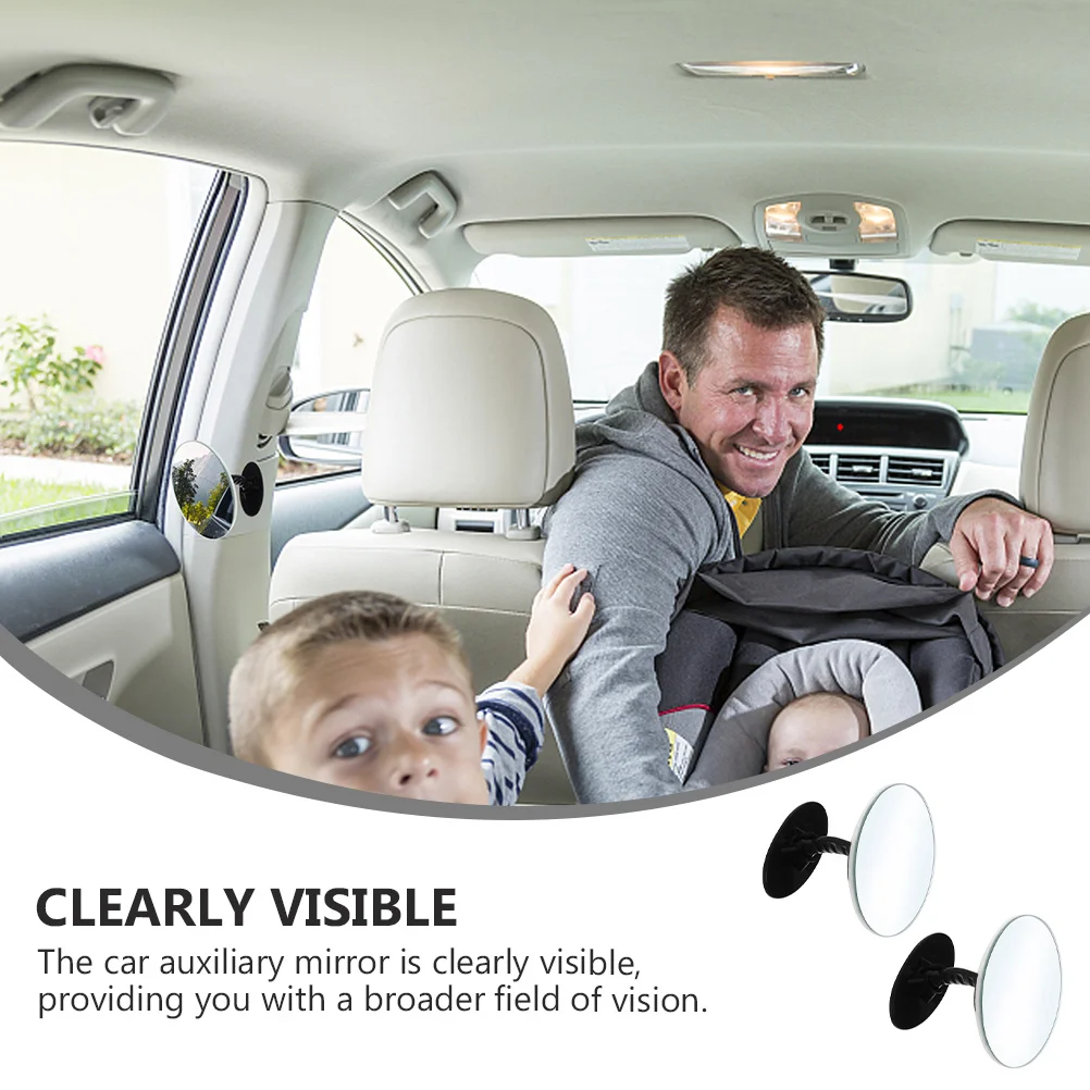 

2Pcs Blind Spot Mirror Car Auxiliary Rear View Mirror Wide Angle Auto Accessories Durable Reliable Car Accessories