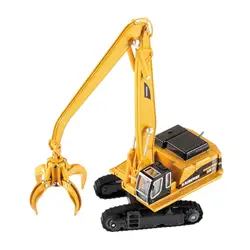 1:87 pega e acessório magnético guindaste equipamento de construção modelo fundido caminhão manuseio modelos de veículos brinquedos