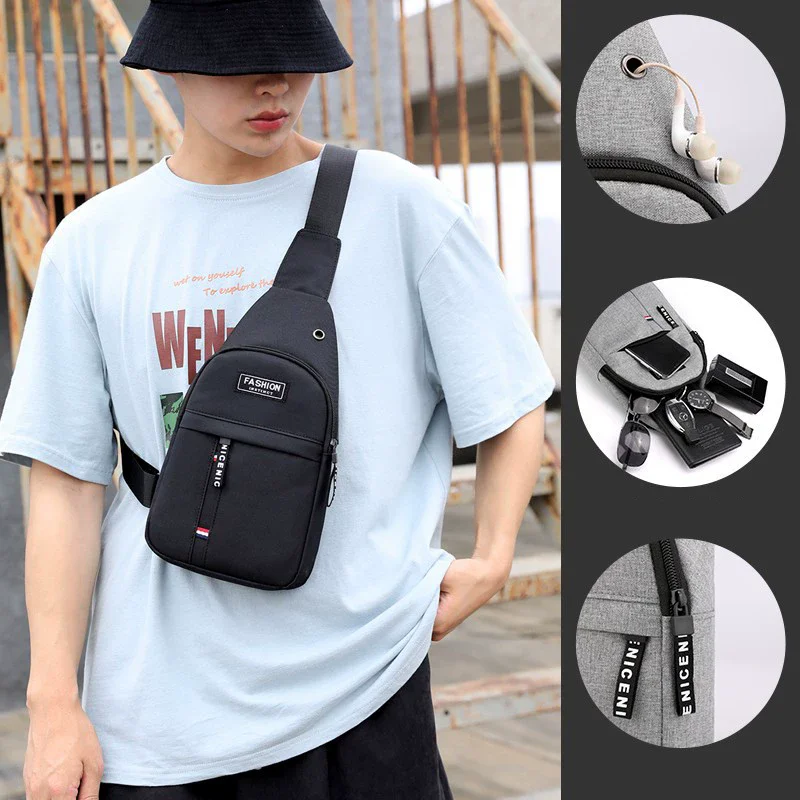 Men's Waterproof Fanny Pack with Adjustable Strap for Outdoor Activities Large Capacity Travel Running Hiking Cycling