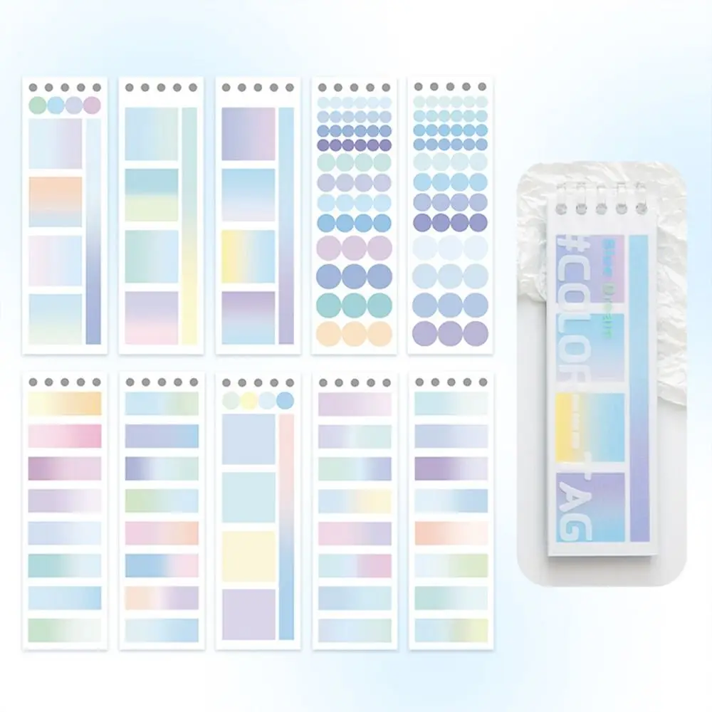 Catatan tempel transparan catatan tempel tab indeks catatan tempel untuk halaman penanda perencana stiker kantor sekolah