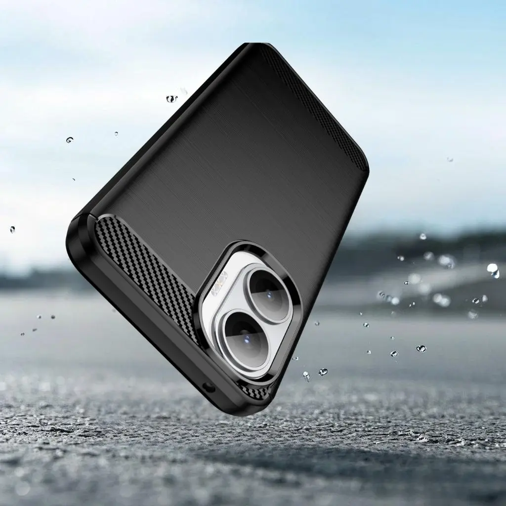 Für Xiaomi Poco F7 Fall Carbon Faser Super Frosted Schild Weiche Telefon Zurück Abdeckung Matte Fällen