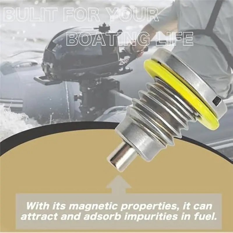 Gearcase Drain Plug 8M0058389 Marine Magnetic Seal Screw For Mercury Outboard Lower Unit Gear Lube Fill Hole 2PCS-T48C