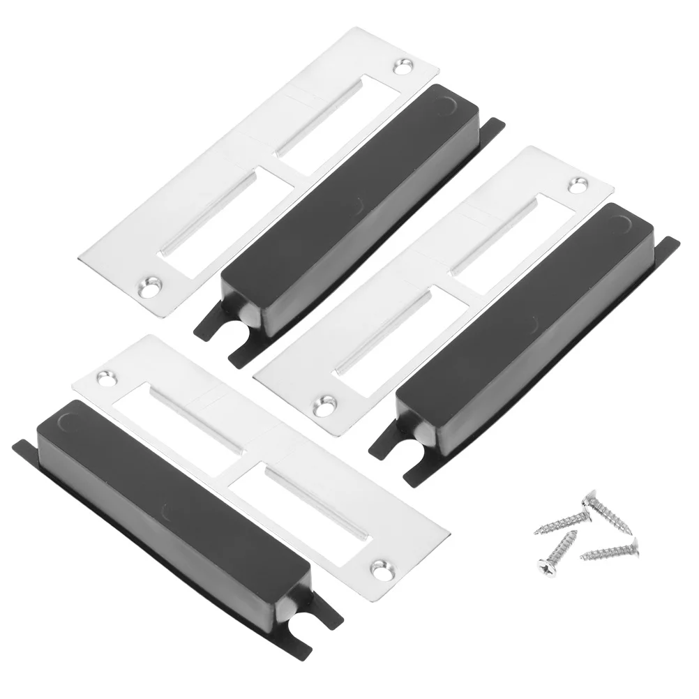 

3pcs Lock Strike Reinforcement Kit Durable Deadbolt Cover Plate Hole Filler Repair Plates For Classroom Office Hotel Door