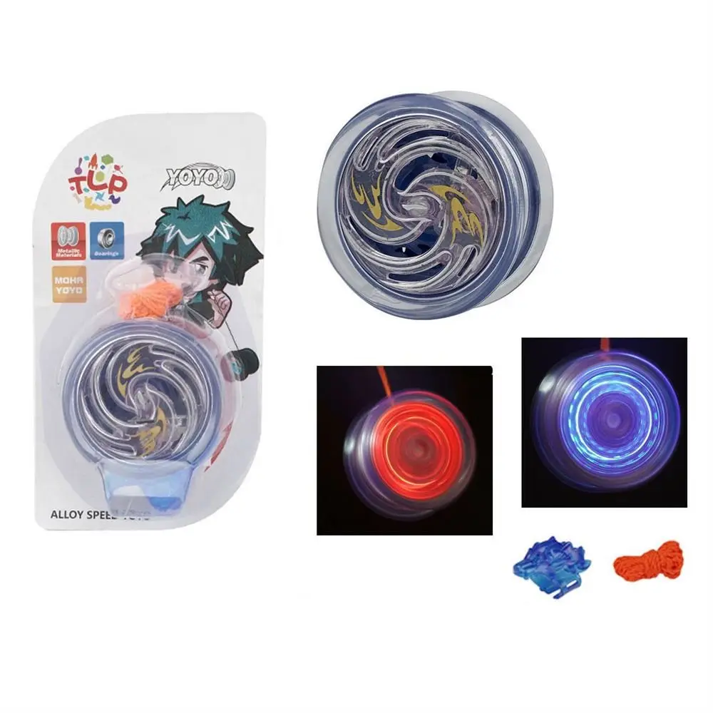 

Special Props Kids Gift Boy Toys Beginners Interesting Toy For Kids Luminous Yoyo Aluminum Yoyo Metal Yoyo Competition Yo-Yo