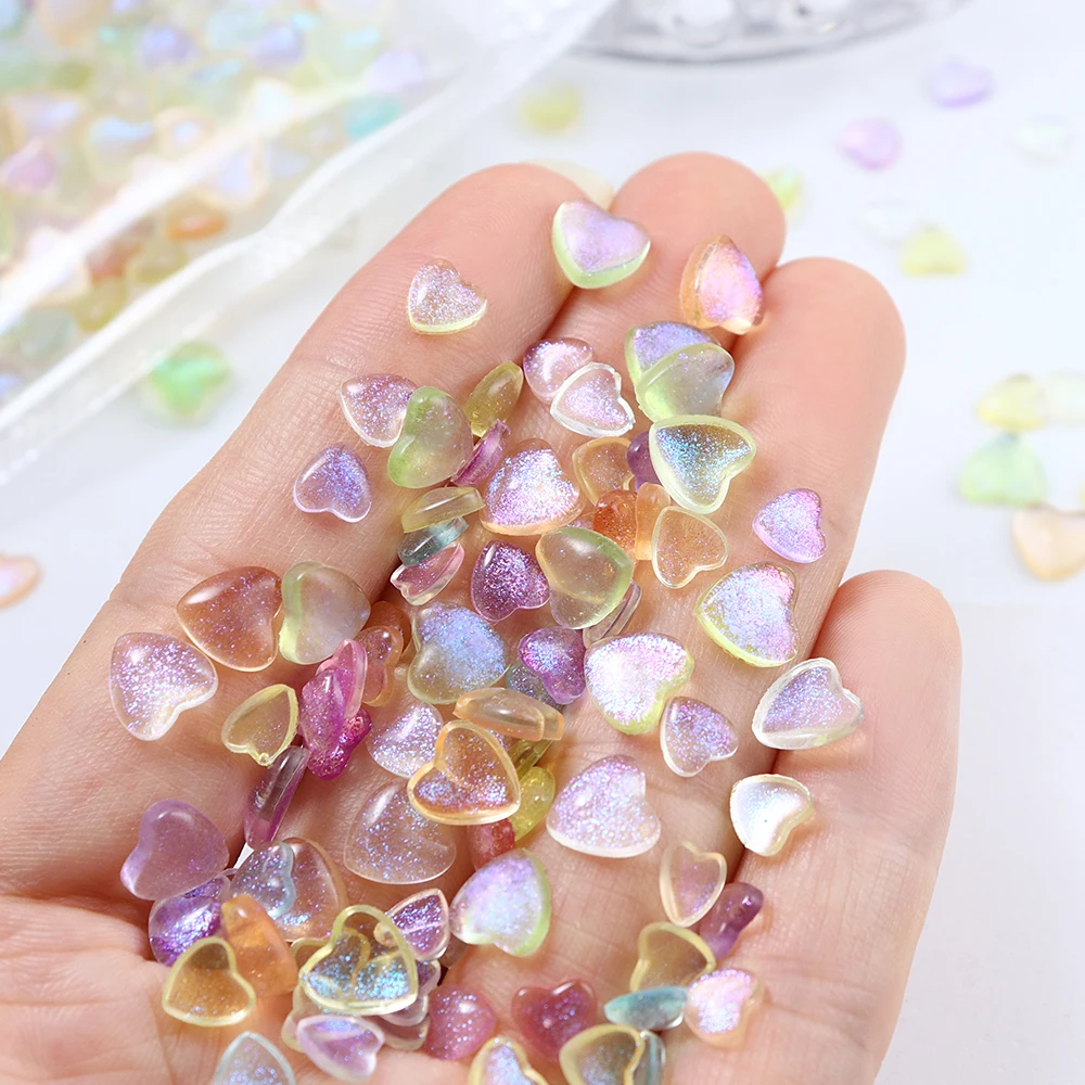 3D الكرتون الحب القلب مسمار الفن سحر مختلط الحجم القلب الراين مسمار الزينة Kawaii الكورية اليابانية مانيكير الملحقات #6