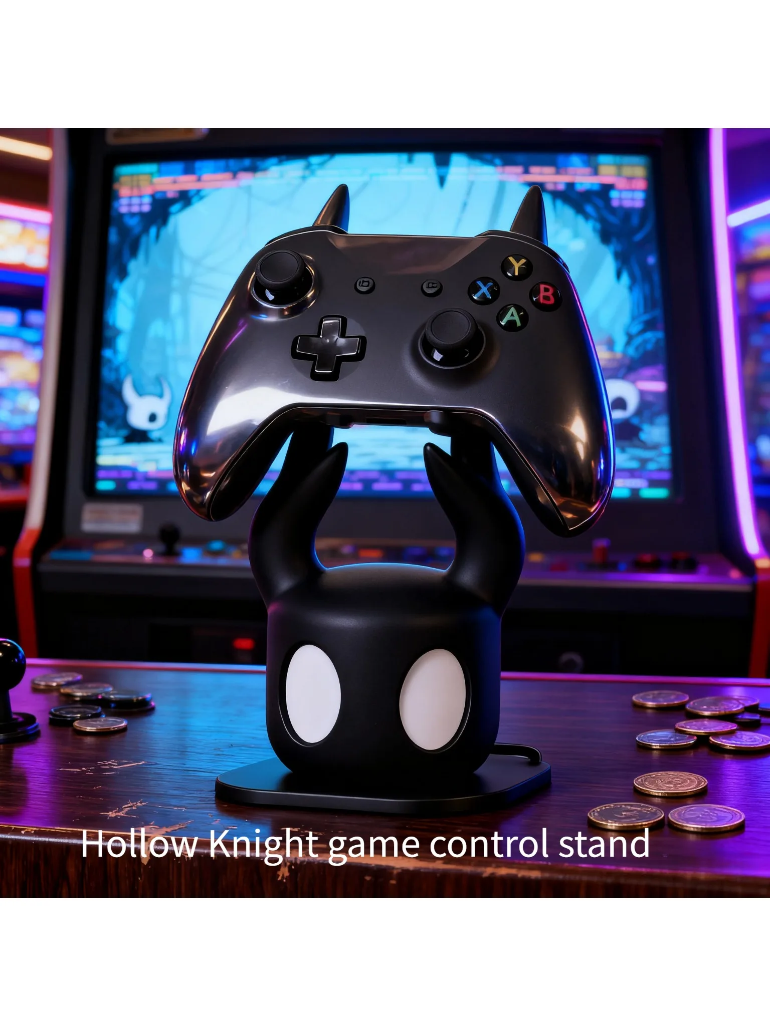 NIEUW!! Universele gamecontrollerstandaard compatibel met PS4/PS5/schakelaar Hollow Knight-thema Cool Desktop Display Gaming-accessoires - afbeelding 2
