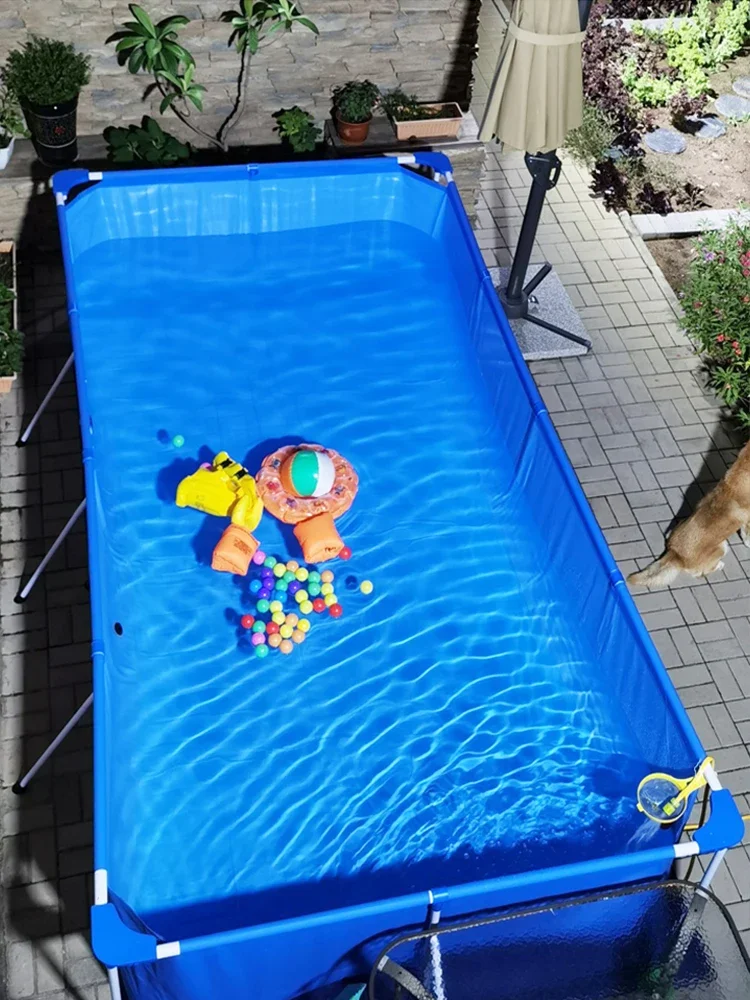 

Large Swimming Pool Family Adult Swimming Pool Infant Children Swimming Pool Thickened with Shade Luxury Family Paddling