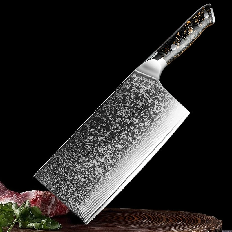 73 Layers Damascus Pattern Kitchen Knife VG10 Stainless Steel Chef Knife for Home Meat Vegetable Cutting Pro Chef's Tools