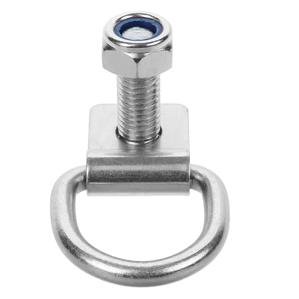 D Ring Tie Down Anchor Heavy Duty Screws Bolts Trailer Truck Bed Cargo Tie Down Hooks Securing Cargo Front Tow Hook