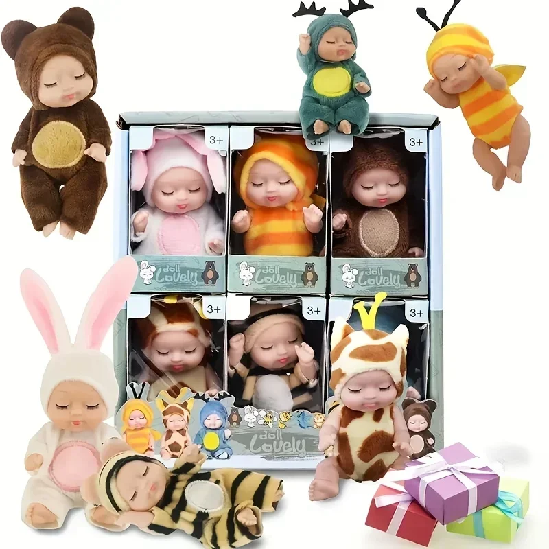 6pcs/set Baby Dolls, Pajama Fairy Baby Dolls Toy Figures Princess Doll Gift  Cute Animal Baby Doll - The Perfect Birthday