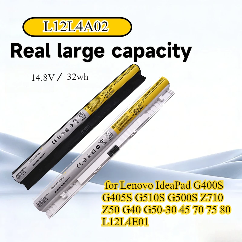 

L12L4A02 14.4V 32Wh Laptop Battery for Lenovo IdeaPad G400S G405S G510S G500S Z710 Z50 G40 G50-30 45 70 75 80 L12L4E01