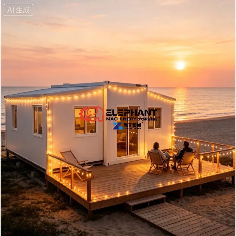 Portable Container Home with Full Rooms Perfect Tiny Home and Tiny Houses to Live for Adults for Off-Grid Living Camping