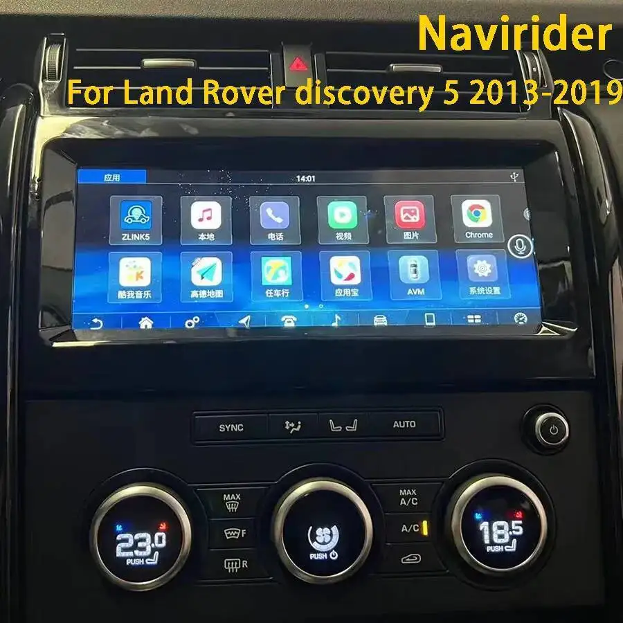 

10.25'' Car Multimedia video Player wireless Carplay For Land Rover discovery 5 2013-2019 navirider Android 15 Car QLED Screen