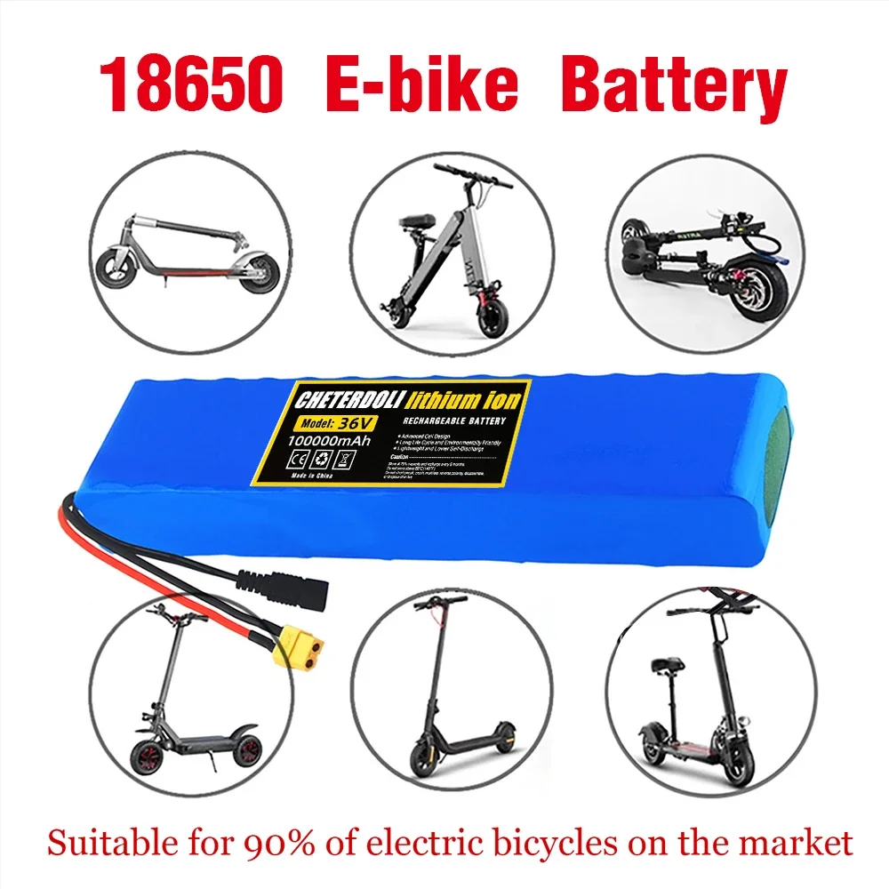 2023 Upgrade 10S3P 36V 100000mAh 36v Electric Scooter Battery Pack 18650 Lithium M365 Electric Scooter 36v Battery Scooter