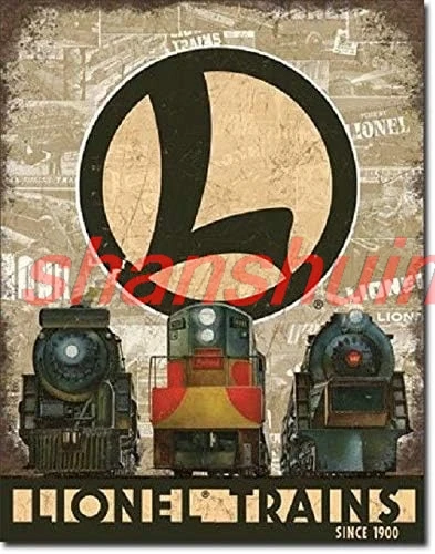 Tin Sign For Lionel Train Legacy Railroad Retro Ad Poster Wall Art Decor Metal Sign 8x12in sign