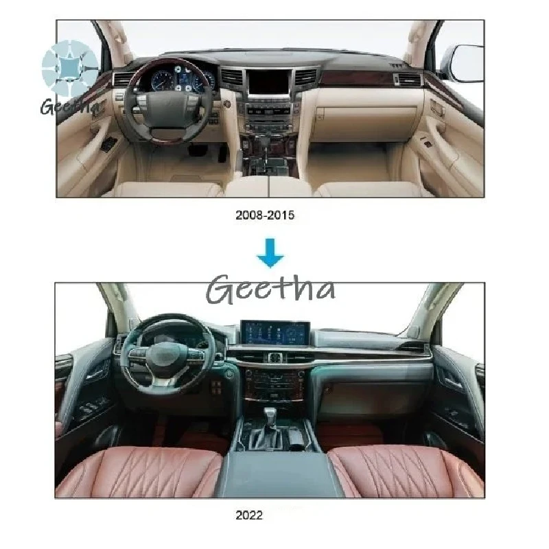 Penjualan Terlaris Pabrik Untuk Modifikasi Interior Jok Kulit Navigasi, Konversi Setir, Upgrade Lx570, Modifikasi Interior 22