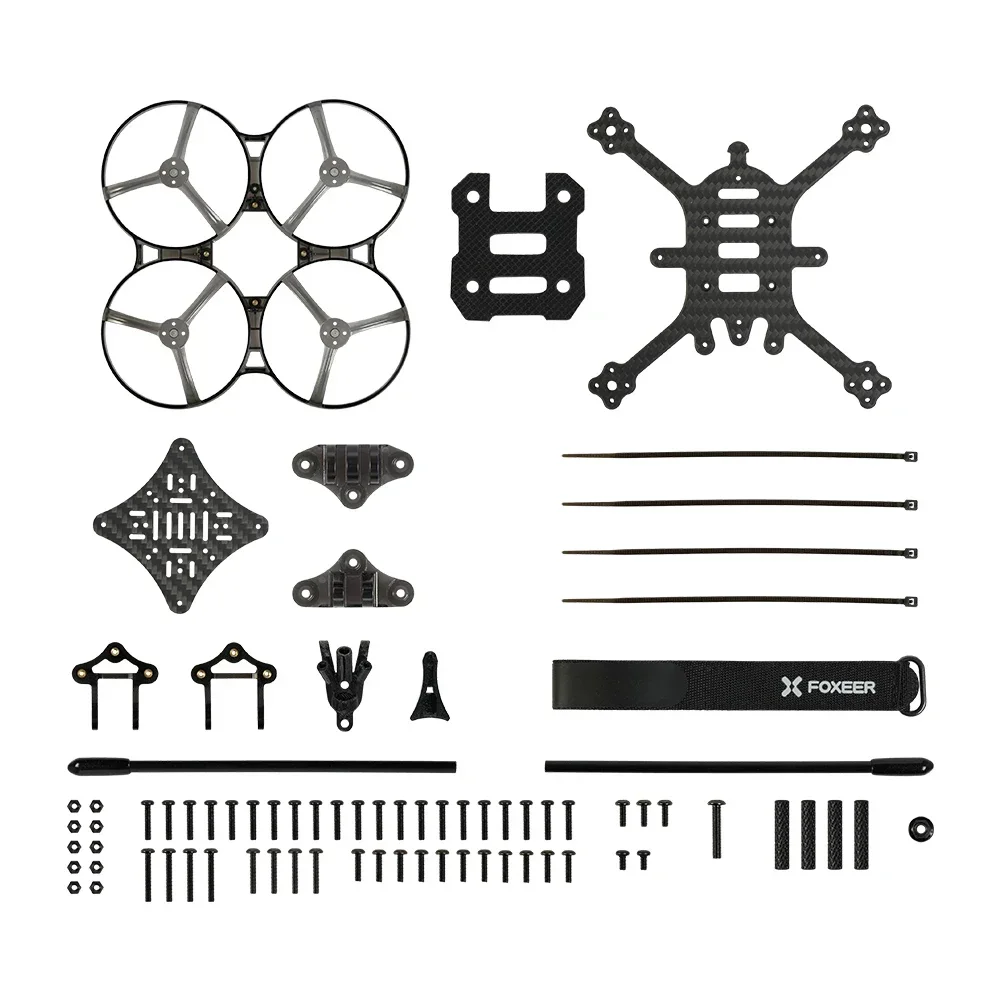 Foxeer Foxwhoop 35 142 mm 3,5 Zoll T700 Carbonfaser unzerbrechlicher Cinewhoop-Rahmen für FPV Mini Freestyle Drohnen Vista HD Analog