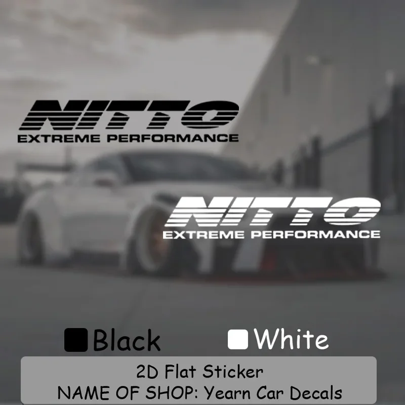 1PC NITTO Ultimate Performance Sticker Transparent Vinyl Decal Waterproof UV Resistant Car Auto Tuning Decor Sticker