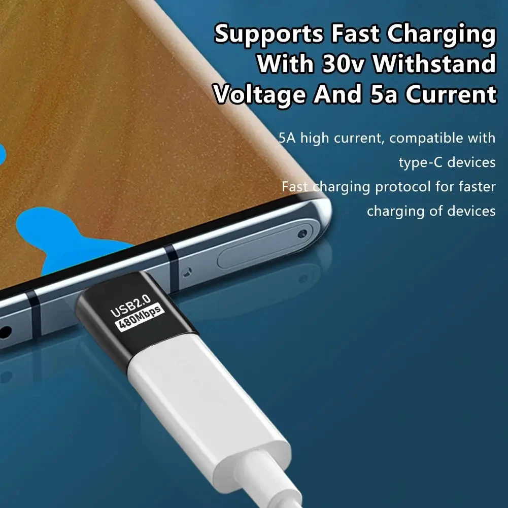 NNBILI جديد OTG محول نوع C ذكر إلى USB 2.0 موصل سالب محول جودة عالية نوع C إلى USB OTG القرص فلاش محول ﻿