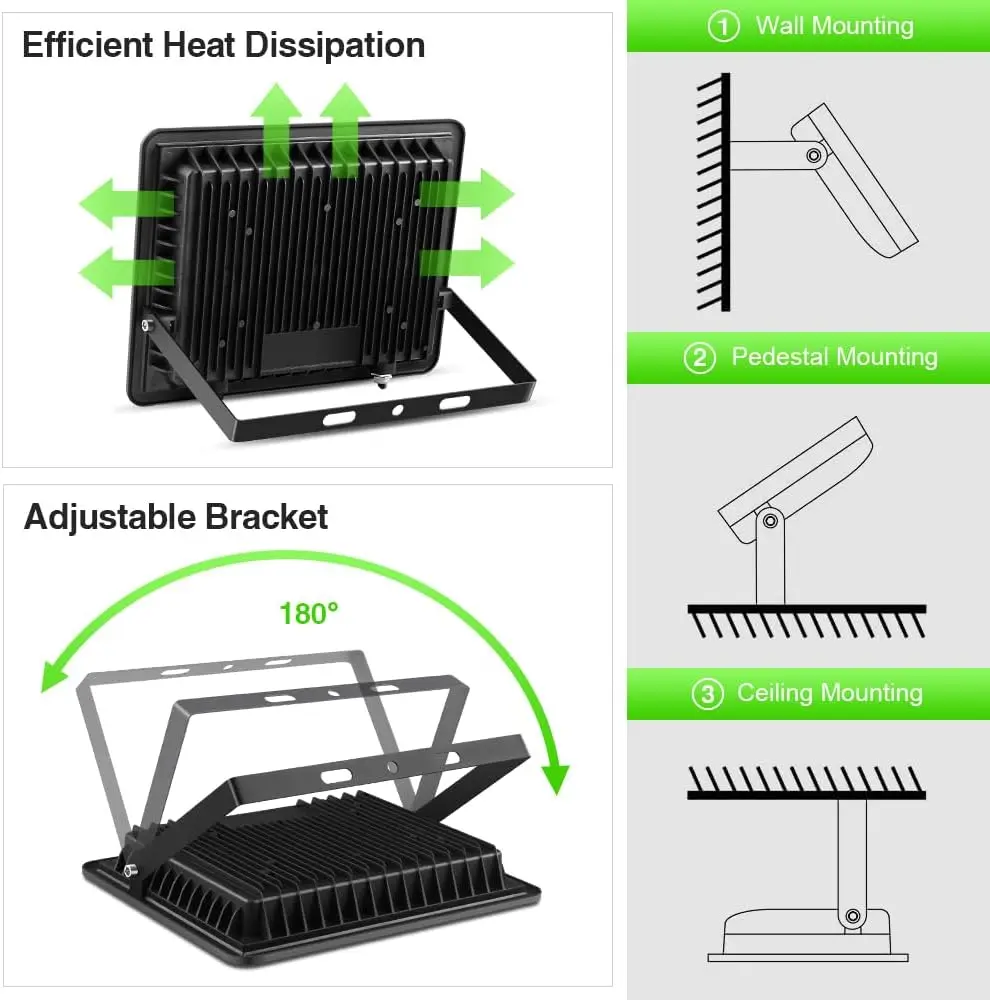 Outdoor Led Rgb Reflector Spotlight Projector 220V Ip66 Waterproof 10W 30W 50W 100W Rgb Led Floodlight Rgb Outdoor Lights Lamps