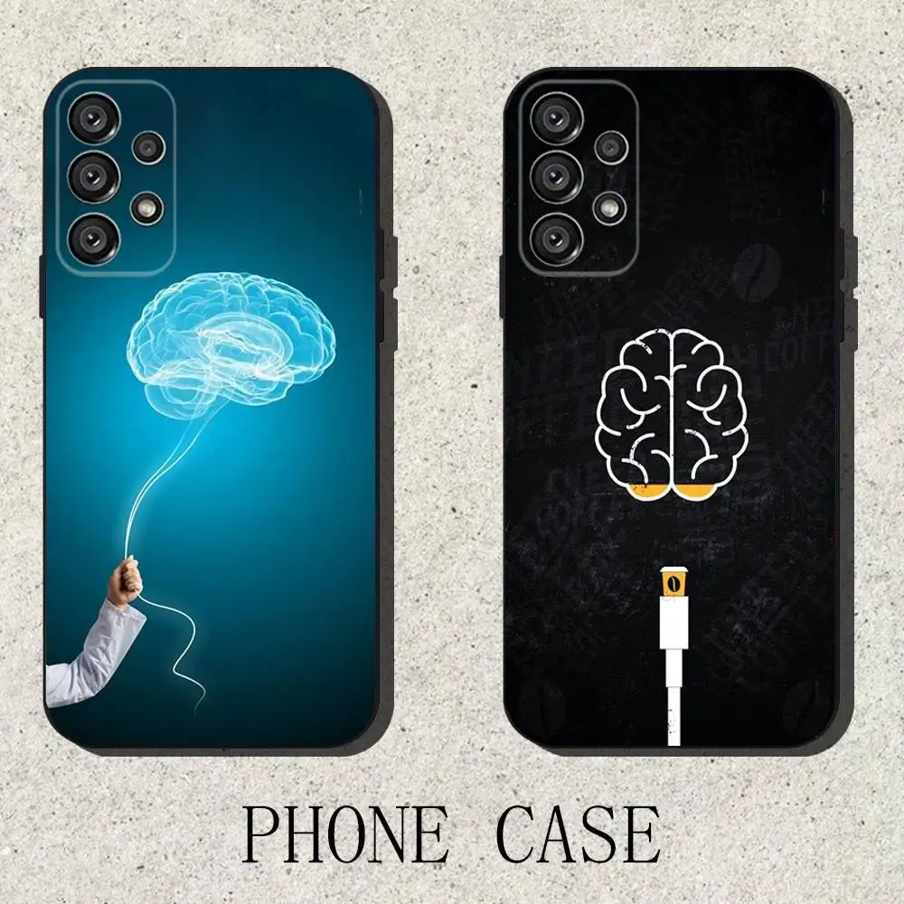 

Brain Art Phone Case For Samsung S25,S24,S21,S22,S23,S30,Ultra,S20,Plus,Fe,Lite,Note,10,9,5G Black Cover