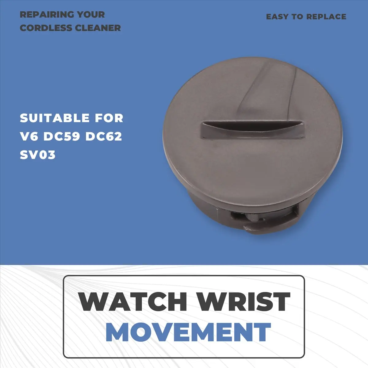 T33C مناسبة للمكنسة الكهربائية V6 DC59 DC62 SV03 فرشاة الأسطوانة الكهربائية المدمج في غطاء نهاية فرشاة الأسطوانة قفل الملحقات