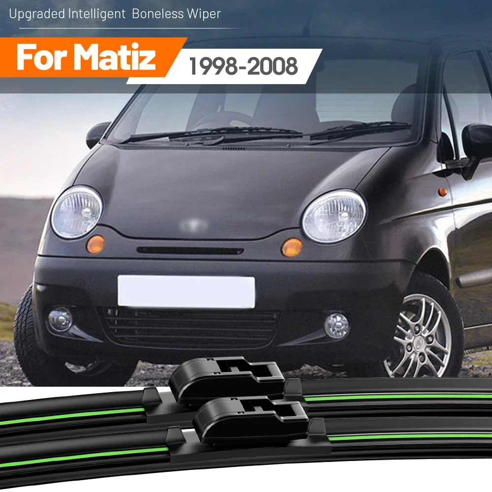 

2pcs For Daewoo Matiz 1998-2008 Front Windshield Wiper Blades 1999 2000 2001 2003 2004 2007 Windscreen Window Accessories
