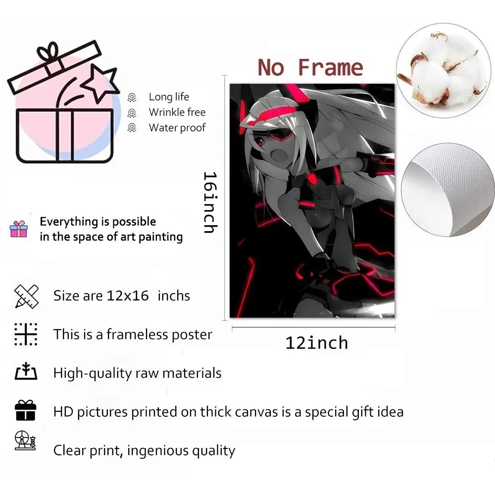 Mecha Anime Infinite Stratos Painting Calligraphy Wall Art Mural Living Room Canvas Decor Gifts