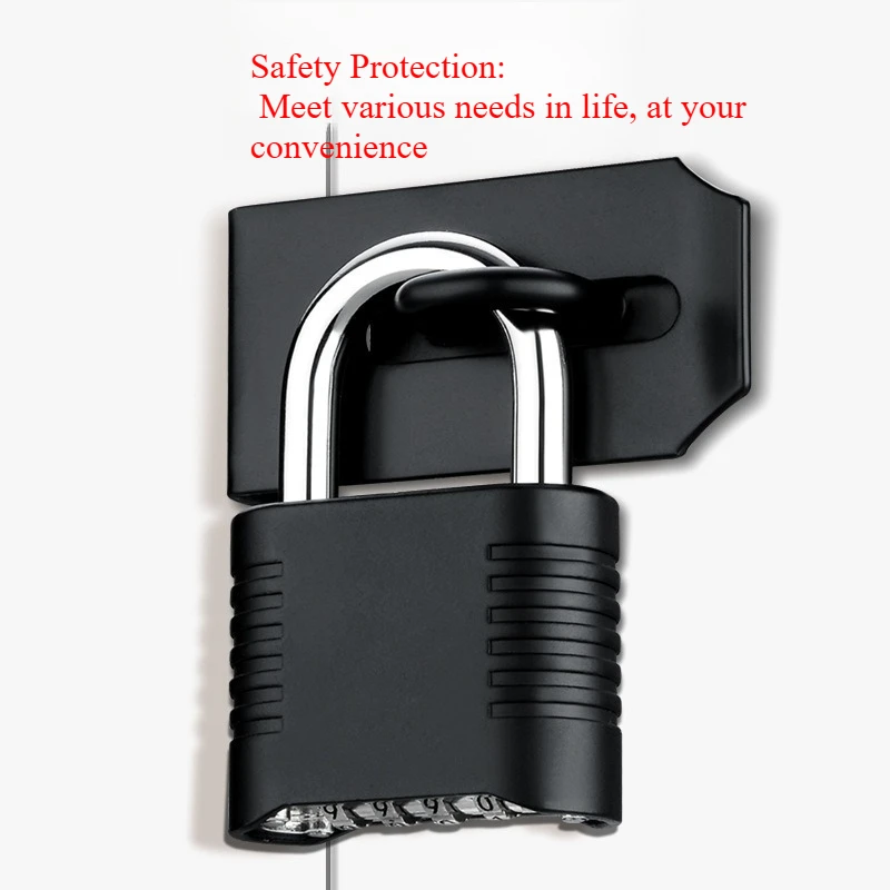 Bottom Opening Combination Padlock, Anti-theft Padlock, 4 Digit Code Padlock Travel Suitcase Lock, Locker, Gym,Home Office