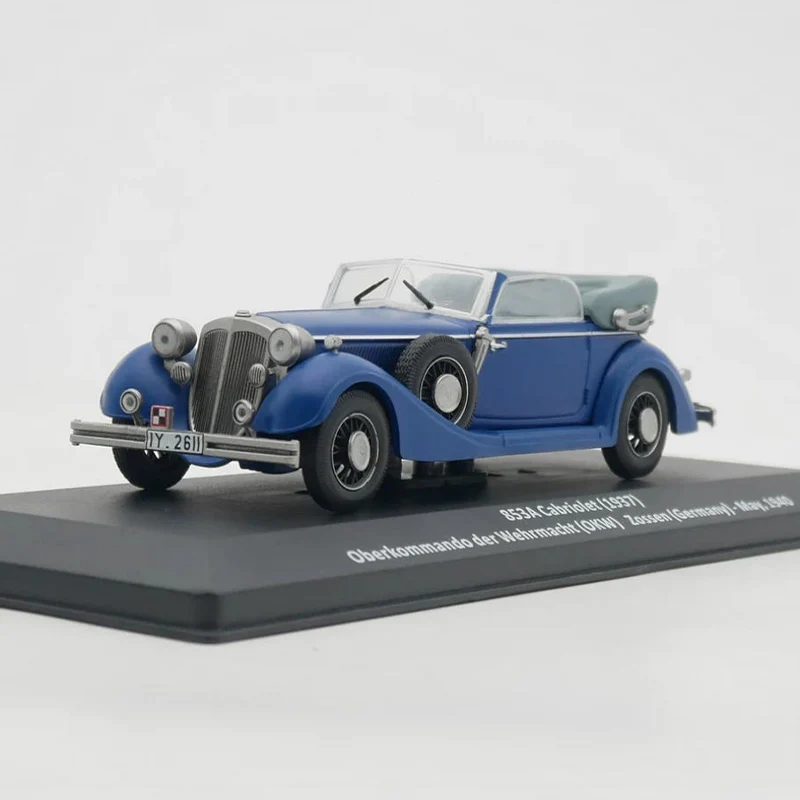 

(no retail box) Ixo 1:43 Scale Horch 853A Cabriolet 1937 Simulation Alloy Car Model Static Display Collectible Toy Gift Souvenir