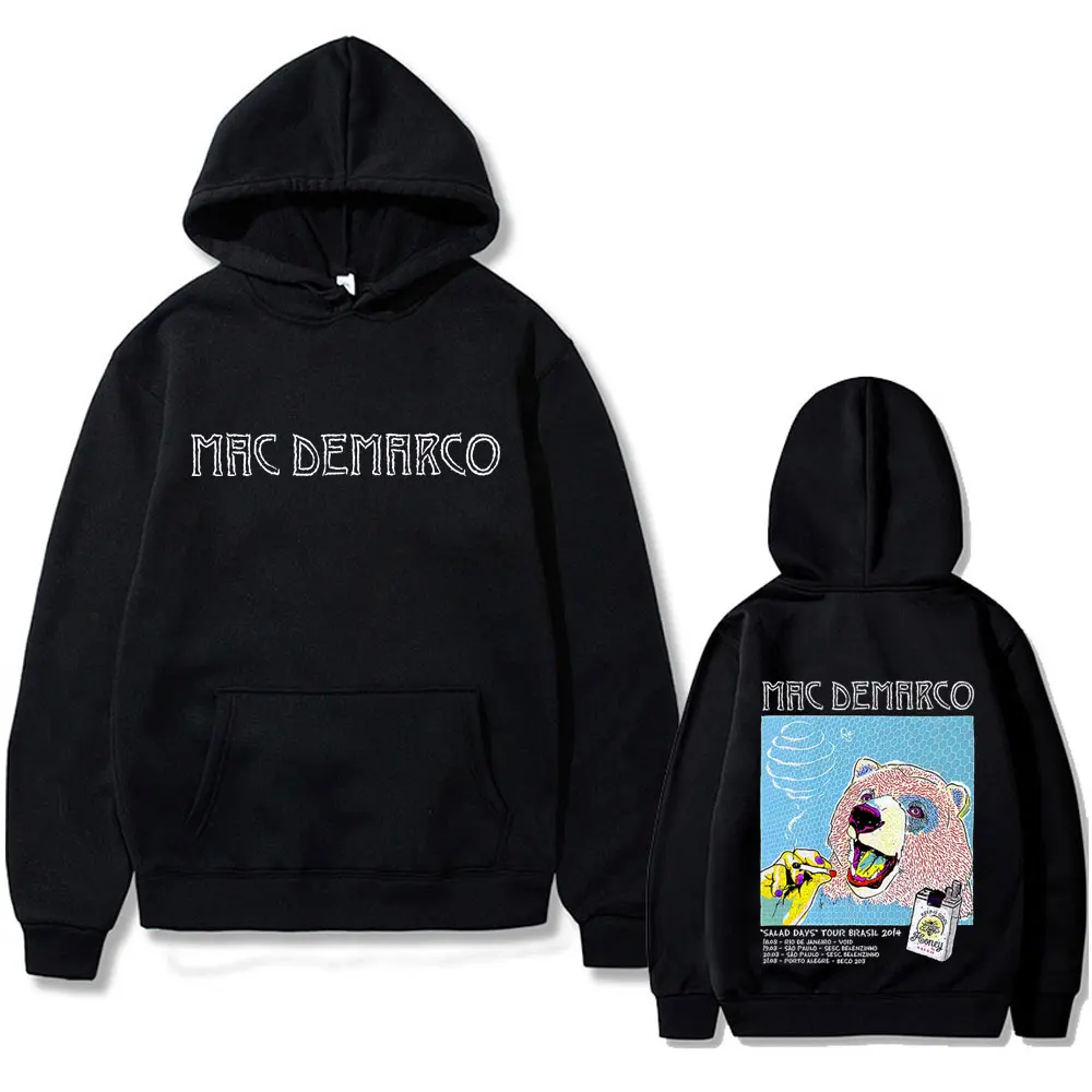 

Singer Mac Demarco Salad Days Tour Brasil 2014 Hoodie Men Women Fashion Oversized Streetwear Male Casual Cotton Vintage Hoodies