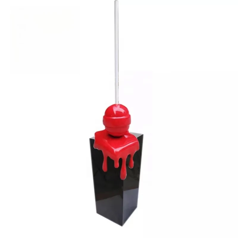 Shop Decoration Fiberglass Giant Candy Lollipop Sculpture Home Decoration Resin Art Crafts Candy Lollipop Sculpture