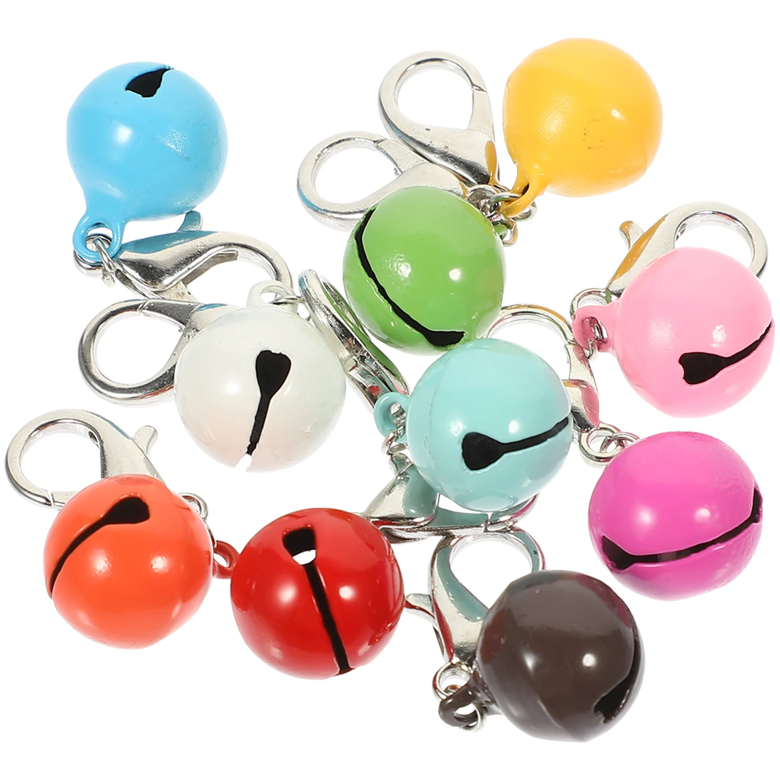 

10 Pcs Pet Collar Bell Christmas Cat Collars Wear-resistant Dog Bells Metal Decorative