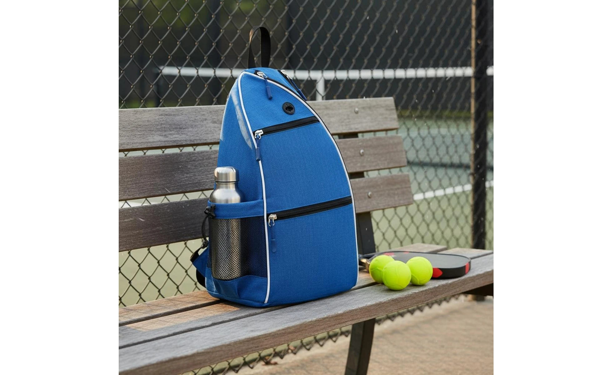 Pickleball Backpack Double-Strap Carry Tennis Backpack Sports Drawstring Bag Lightweight Athletic Gear Breathable Shoulder