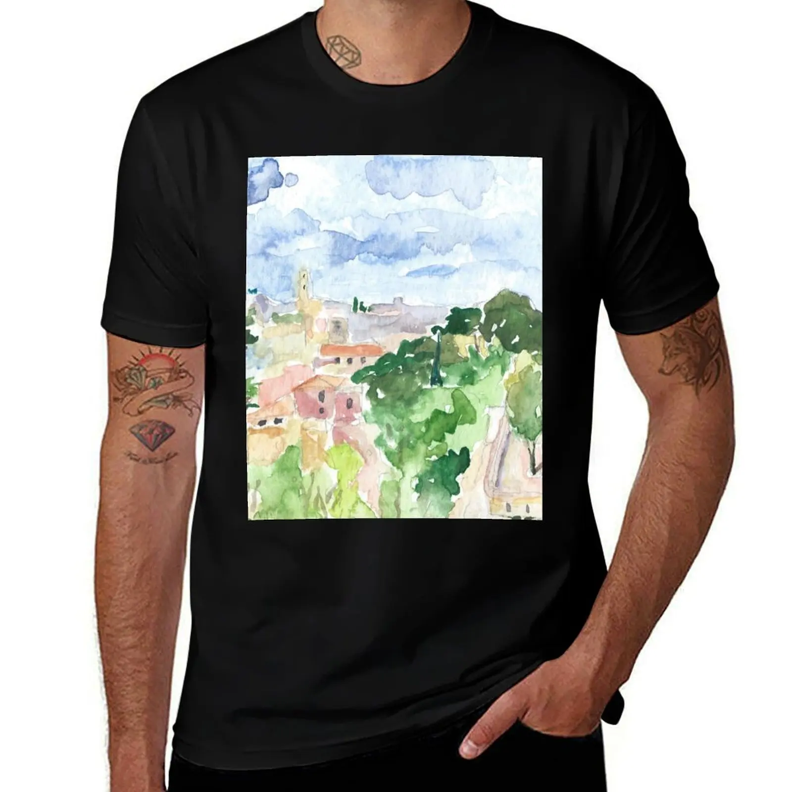 

panorama romana T-Shirt t shirts for man cotton soft funny t shirts man t shirts cotton 100% T-shirt