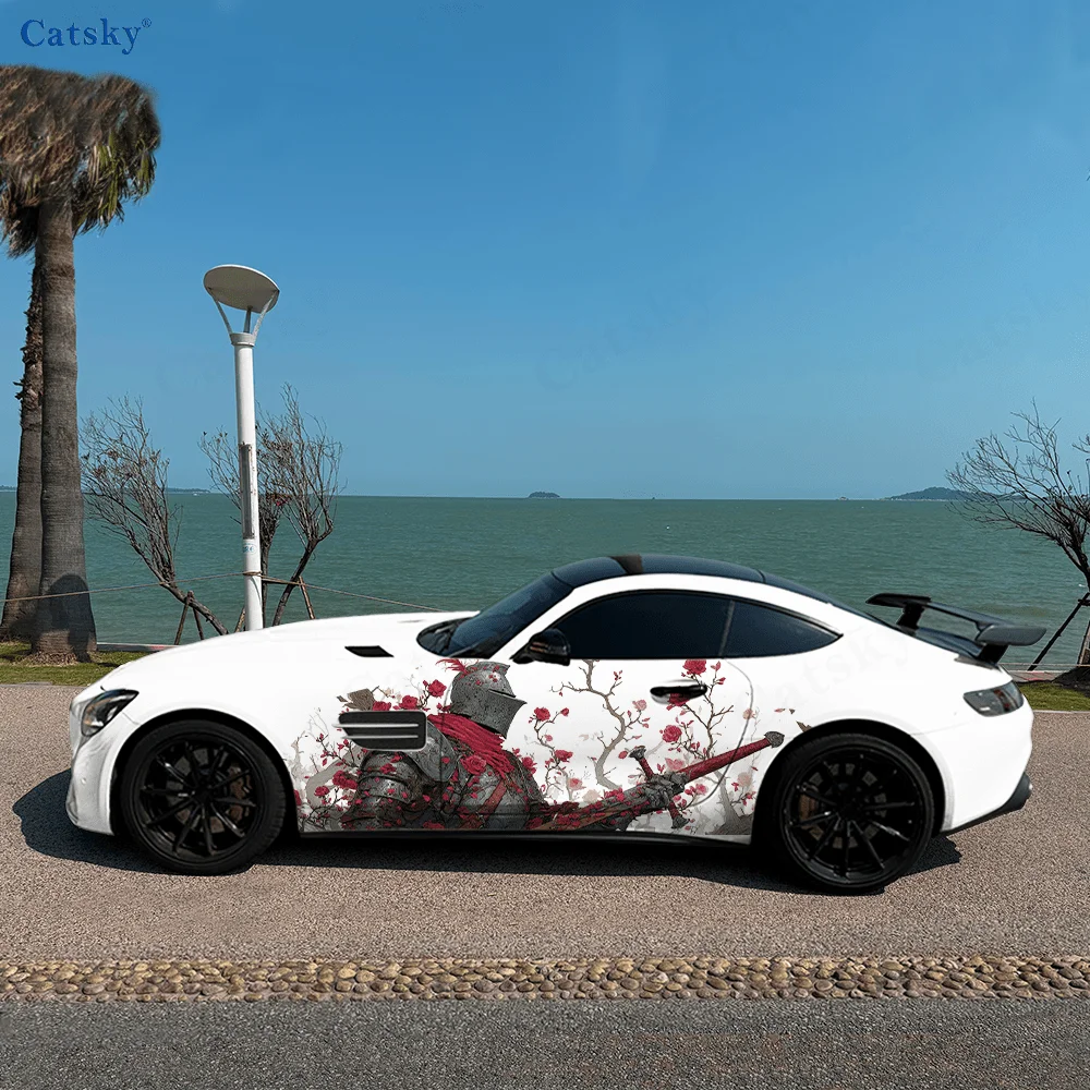 

Rose Knight Sword Cool Car Vinyl Wraps Decal Self-adhesive PVC Sticker Suitable for Trucks SUV Decoration Auto Accessories Gift