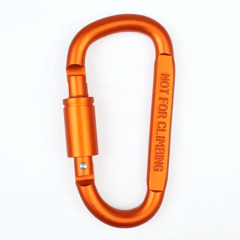 1PCS Aluminium Alloy Colorful Carabiners Safety Buckles Outdoor Sports Keychain Climbing Button  Camping Hiking Key Hooks #8