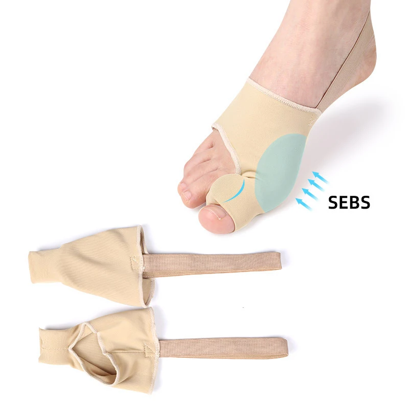 2 Stück = 1 Paar Zehen abscheider Hallux Valgus Bunion Korrektor Orthesen Füße Knochen Daumen Einsteller Korrektur Pediküre Socken Glätte isen