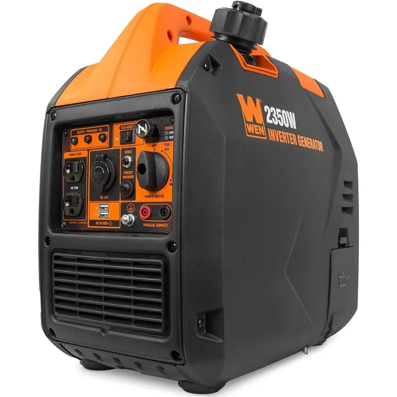 

WEN 56235i Super Quiet 2350-Watt Portable Inverter Generator with Fuel Shut Off, CARB Compliant, Ultra Lightweight, Black