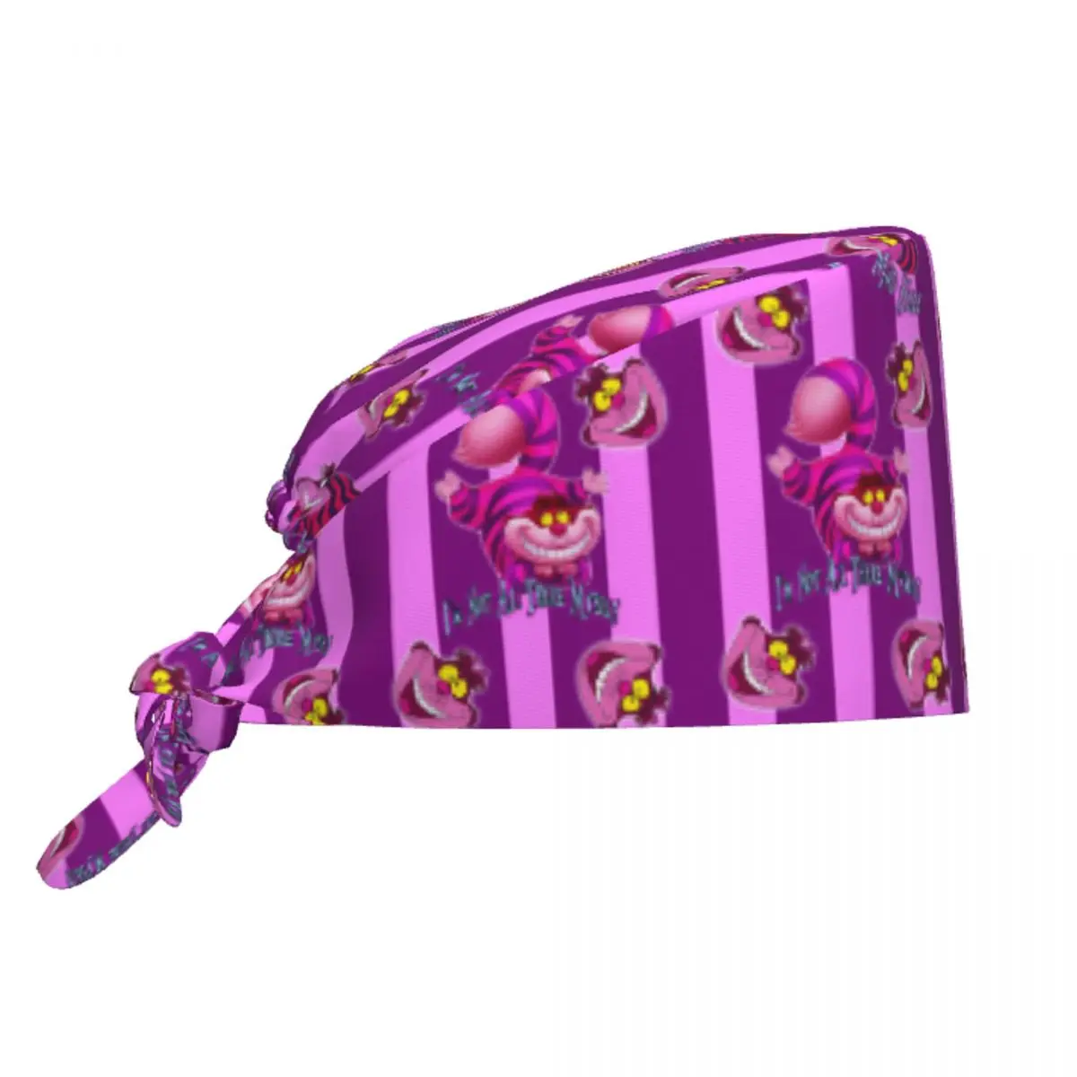 Custom Cheshire Cat Scrubs Cap Surgical Hats Men Women Alice in Wonderland Operating Room Cap Operator Hats Lab Works Hat