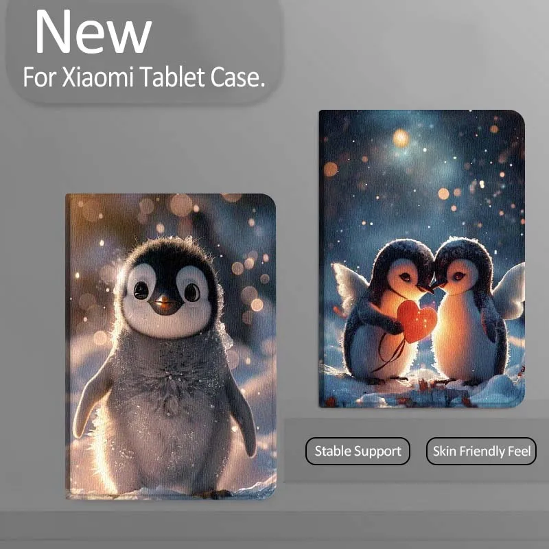 

Cartoon Penguin Snow Sunlight For Xiaomi Redmi Mi Pad 4 5 6 7 8 K SE Mini Pro Plus Max 10.1 11.2 inch Tablet Case