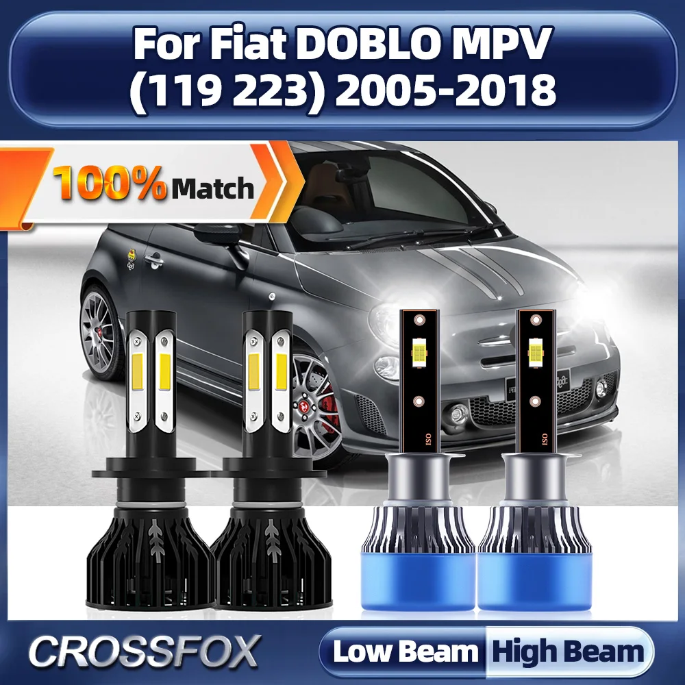 

LED Car Headlight Bulb 240W 40000LM CSP Chips Auto Headlamps 12V For Fiat DOBLO MPV (119 223) 2005-2013 2014 2015 2016 2017 2018
