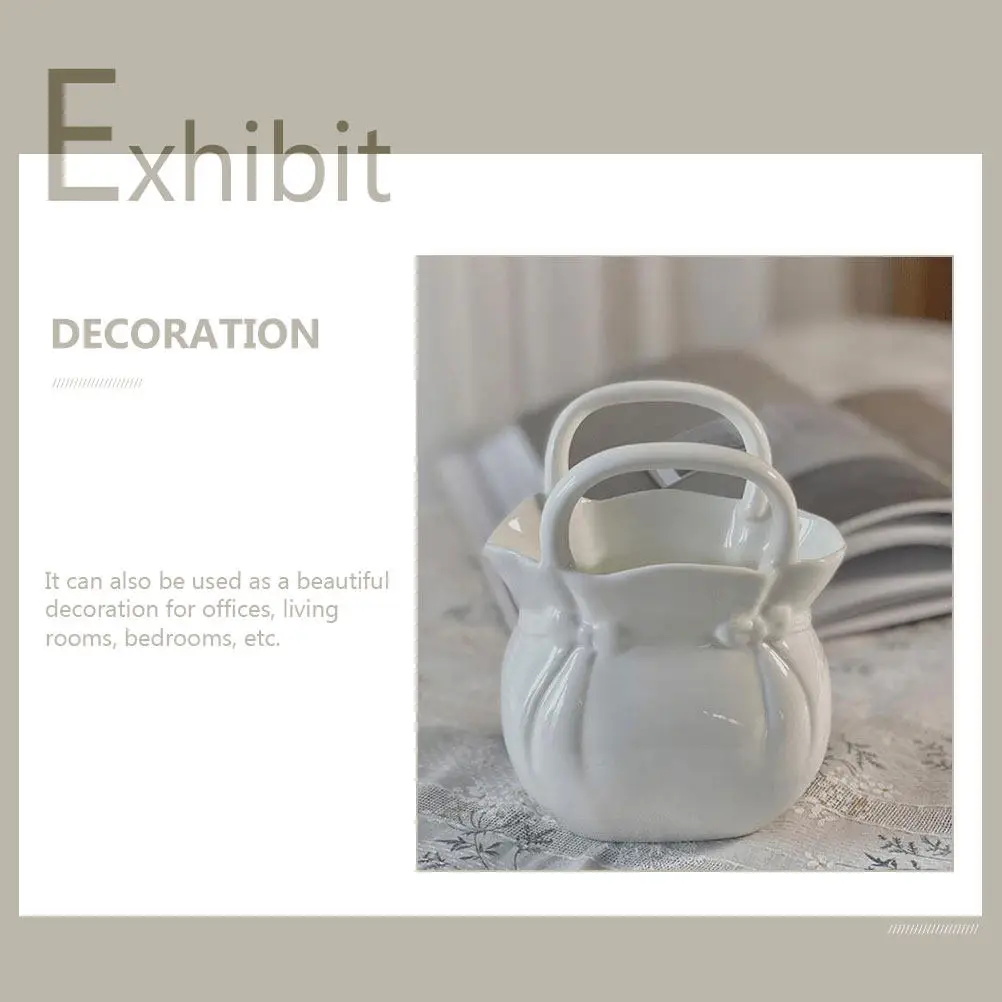 

Керамическая ваза-корзина для цветов: практичный, прочный, надежный декоративный элемент для гостиной и спальни