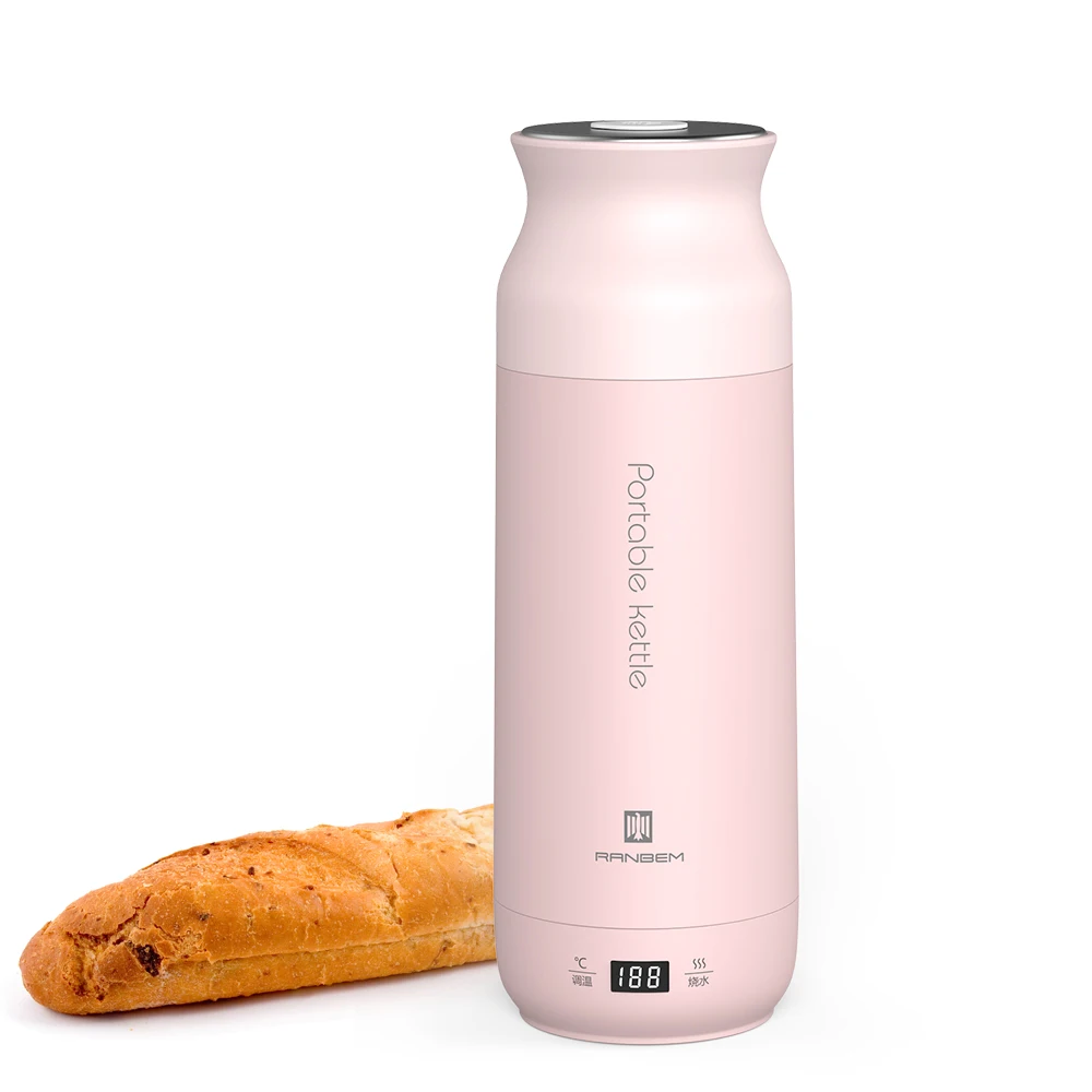 

Modern 220v Car Heater Kettle Keep Warm Thermo Water Boiler Stainless Steel Portable Travel Electric Kettle