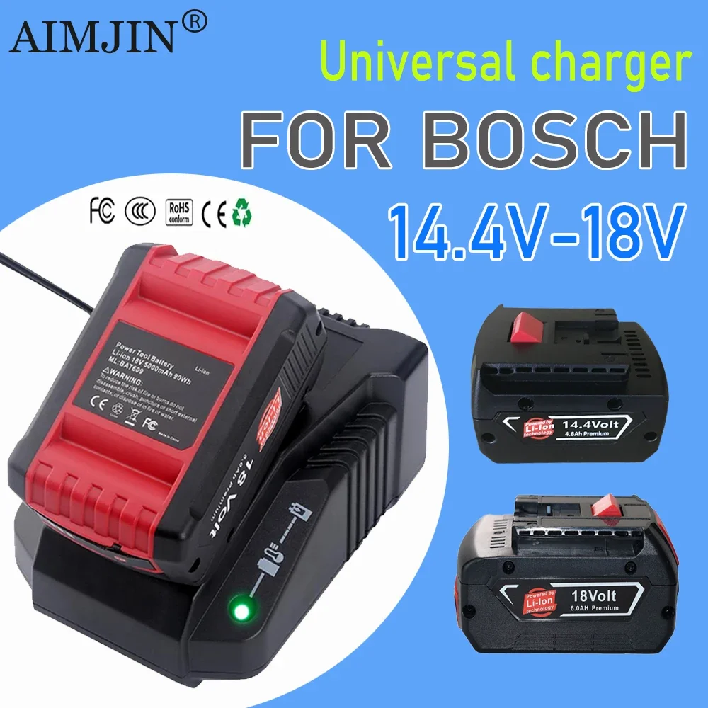 

3A charger For Bosch 18V 14.4V Li-Ion charger Per BAT609 BAT609G BAT618 BAT618G Caricatore AL1860CV AL1814CV