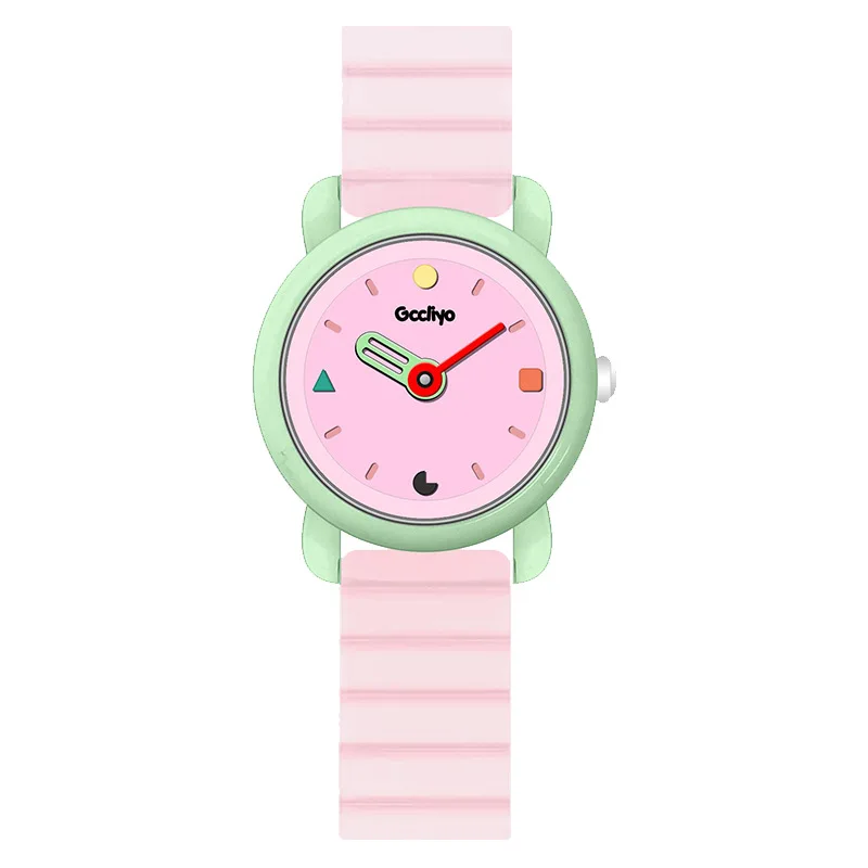 Original gift for girls, dopamine contrast color, high value, hot selling student watch, elegant women's watch, female gift