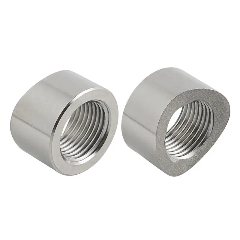 ABJY 1 pièces capteur d'oxygène bouchon de bonde écrou Kit de capuchon de montage étagé bouchon d'écrou bouchon à large bande raccord d'écrou soudeurs M18x1.5